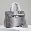 Bolso Versátil, Bolso de Mano de Moda de Gran Capacidad, Bolso de Hombro para Mujer, Bolsos de Piel Brillante con Diseño de Piedra