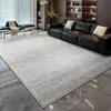 Alfombra de sala de estar gris minimalista italiana de lujo, lavable y de bajo mantenimiento, alfombra para el hogar impermeable y resistente a las manchas
