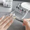 Caja de Almacenamiento para Cabezales de Pulido de Uñas, Cabezal de Lijado Portátil para Pretratamiento de Uñas y Eliminación de Cutículas, Herramienta Especial a Prueba de Polvo para Salón de Uñas