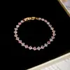 Pulseira Fashion com Fecho Retangular de Zircônia, Novo Estilo de Verão, Pulseira Fresca e Elegante, Toque de Luxo Leve e de Alta Qualidade, Joias Femininas