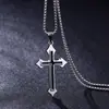 Colar Masculino Hip-Hop Tendência Personalizado Ins Versátil Corrente de Suéter Pingente Acessórios de Rua Pingente de Aço Titânio para Mulheres