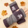Guantes Personalizados para Otoño e Invierno, Guantes de Punto Cálidos y de Moda para Mujer, Moda Transfronteriza Guantes Bordados Patchwork Cálidos