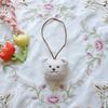 Estilo coreano urso nome marca ins bonito urso boneca saco pingente nome das crianças tag chaveiro ornamentos