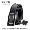 Cinturón de Piel de Hueso de Cocodrilo para Hombre Hebilla Automática de Acero Inoxidable con Guepardo Cinturón de Piel Genuina Casual de Negocios Ropa Interior Cinturón para Pantalones