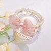Diadema K-Style de Elegante Estilo Fragante para Bebé Niña con Lazo de Perla Grande Diadema Elástica Elegante Versátil Ropa para la Cabeza de Bebé