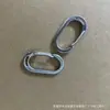 Mosquetón de Acero Inoxidable 304 Hebilla Deportiva Llavero Hebilla de Seguridad Hebilla de Conexión para Exteriores Se Puede Agregar Logo Hebilla Colgante