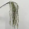 Arranjo de Cena com Flores Artificiais para Casamento com Tema Verde, Plantas Artificiais Verdes, Plantas Pendentes, Paisagismo Estilo Floresta Montado na Parede