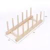 Suministro directo de fábrica, estante de drenaje de pino, estante de almacenamiento de cocina de madera, estante para tazas, estante para platos