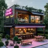 Área de Contenedores de Villa de Fábrica de Shenyang Planificación de Calle Comercial Tiendas Estilo Industrial Oficina de Ventas