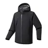 Roupa de assalto externa transfronteiriça masculina e feminina fina corte tridimensional três-prova novo casaco quente roupa de casca macia quente