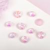 Nova ponta redonda cristal vidro moca diamante joia de unha diy cor macaron usar decorações de unha