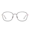 Nuevo marco metálico de dos tonos, gafas de montura redonda transfronterizas, elegantes y versátiles para mujer, adecuadas para el uso diario, diseño de alta gama, para exportación