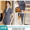 Traje pequeño de verano delgado para negocios gris de manga corta vestido gerente de catering de hotel capataz overol mujeres