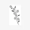 Pegatinas de Tatuaje de Flores de Ramo Transfronterizas Impermeables de Larga Duración de Gama Alta Pequeñas Frescas para Cintura y Abdomen