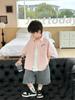 Camisas para Niños Niños, Verano 2026 Nuevo Estilo Coreano Bordadas de Manga Corta para Bebés y Niños, Versátiles y Ligeras