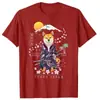 Camiseta de Flores de Cerezo Sakura Ropa para Hombre El Más Vendido Shib