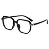 1334 nueva montura de gafas ópticas ultraligera TR90 rojo neto liso luz anti-azul montura grande gafas planas