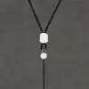 Cordão de Pingente Trançado Artesanal de Jade Natural Fivela de Segurança Cordão de Colar com Pingente de Jade Cordão para Acessórios Pingente com Cordão