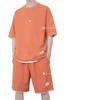 Conjunto de shorts waffle masculino de verão de manga curta, conjunto de roupa masculina casual esportiva de marca de moda bonita