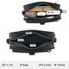 Bolso bandolera de piel genuina Bolso para hombre Marca de moda De alta gama Bolso de trabajo Bolso mensajero de piel de vaca Mochila Cuero de curtido vegetal Bolso de hombro para hombre
