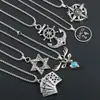 Collar Hip-Hop de Acero de Titanio Europeo y Americano para Hombre Marca de Moda Personalidad Callejera Marca Militar Colgante de Celebridad de Internet Cadena Larga para Suéter Joyería de Aleación