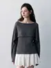Elegante y único top de punto retro estilo coreano, una pieza versátil para el otoño de 2026, suave y cómodo, con efecto adelgazante