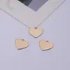 Pingente de Liga Esmaltada Liso em Forma de Coração Sem Letras DIY Acessórios para Joias de Pulseira Colar Feito à Mão
