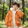 Chaqueta de Forro Polar para Niños Otoño e Invierno 2025 Nueva Elegante Parte Superior Gruesa de Invierno para Niños Pequeños y Niños Pequeños con Tendencia de Dinosaurios de Dibujos Animados