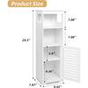 Oushumei Gabinete de Almacenamiento Clasificado Impermeable y a Prueba de Humedad para Baño Transfronterizo, Estante de Almacenamiento de Piso Multicapa para Baño con Puerta
