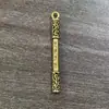 Pingente de argola dourada pequena de latão do Rei Macaco feito à mão para chaveiro de carro de homem Decoração Pingente da Agulha Divina de Dinghai