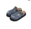 Zapatos Casuales Birkenstock Retro Zapatillas Old Toe-Toe 2025 Nuevo Exterior Slip-On Suela Suave Moda Flats Fondo Cómodo