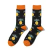 Calcetines de algodón para hombre con estampado de frutas serie animal calcetines de personalidad europea y americana calcetines de tubo largo calcetines transfronterizos fabricantes calcetines de tomate