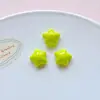 Rodaja de Manzana Transparente de Resina Dibujos Animados Charms para Zapatos Materiales de Accesorios DIY para Zapatos y Accesorios para el Cabello