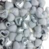 Lana de visón de imitación hebilla de bolsa de tela con forma de corazón de durazno hebilla de joyería de amor accesorios de joyería DIY