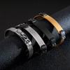 Fábrica de joyas al por mayor, moda europea y americana, maquinaria creativa, pulsera de acero inoxidable, cadena de reloj simple, pulsera para hombre