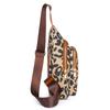 Moda transfronteriza Bolso de hombro retro europeo y americano con estampado de leopardo 2023 nuevo versátil ligero doble uso para mujer bolsa de pecho de viaje