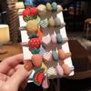 Diadema de color frutal para mujer, diadema linda para niña, diadema de pelo de alta elasticidad, cubierta de cuero grueso, cuerda para el pelo, Nuevo