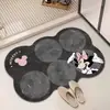 Alfombrilla de puerta de baño de lujo ligero, alfombrilla de baño absorbente y antideslizante para uso doméstico, alfombrilla de baño suave de tierra de diatomeas para la entrada