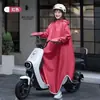 Capa de chuva impermeável para bicicletas elétricas, motocicletas e scooters; Capa de chuva de corpo inteiro, para uma pessoa, tamanho adulto, unissex, resistente, para proteção contra chuva forte