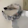 Nova Faixa de Cabelo Larga Trançada em Rede com Design de Coroa Alta, Adequada para Lavar o Rosto, Acessório de Cabelo de Alta Qualidade