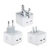 Cargador de Teléfono Móvil Estándar UK PD35W Estándar Europeo Carga Rápida Cabezal de Carga Adecuado para Apple 86% de descuento Conjunto Multi-Puerto Estándar US