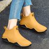 2024 Novo Lançamento Transfronteiriço Botas de Chuva Masculinas Cano Curto Outdoor Motocicleta Sapatos Impermeáveis Modernos Sapatos de Borracha com Solado Grosso Galochas Femininas Leves