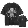 Camiseta Lavada Talla Europea Transfronteriza Streetwear Harajuku Anime Naruto