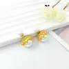 Pendientes de perla estilo Chanel luz de lujo alta gama moda temperamento simple diseño de pendientes sentido de diseño nicho pendientes personalizados