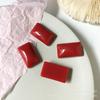 Parche de resina geométrico simple personalizado de color sólido accesorios diy aretes hechos a mano tocado material para funda de teléfono móvil al por mayor