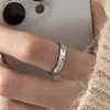 Anillo de Diamantes Pequeños Microincrustados Estilo Japonés-Coreano para Mujer Estilo Frío Ins Nicho Lujo Ligero Sentido de Alta Gama Anillo Abierto Ajustable