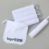 Lenço de algodão especial para bebês com alça para pendurar, absorvente para limpar mãos e rosto, toalha pequena para hotéis e restaurantes, fralda de baba