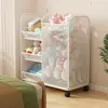 Armário Organizador de Brinquedos de Boneca Caixa de Armazenamento Armário de Armazenamento Bonecas de Desenho Animado Brinquedos Infantis Prateleira de Armazenamento Prateleira Multicamadas Bebê