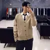 Tb Otoño e Invierno Nuevos Suéteres de Punto de Lana con Cuello Redondo para Hombres y Mujeres Moda Casual Versátil Suéteres de Pareja