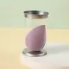 Ovo de Beleza Esponja de Maquiagem Caixa de Folha de Flandres Embalado Individualmente Uso Úmido e Seco Mergulhado em Água para Aumentar e Não Absorver Pó Ovo de Beleza
